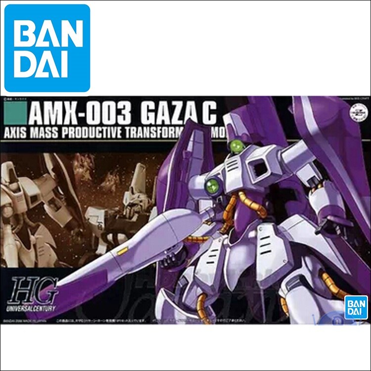 Original Japaness Gundam Model HG 1/144 AMX-003 GAZA C Custom Mobile Suit Kids Toys