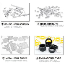 589Pcs Assembling Car Toy Set Kit Assembled Building Block Kit Toys 3D Self-Assembly Metal Model Kit Gift for Children and Adult