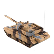 1:20 4CH Power Tank On The Radio Remote Control Military Vehicle Armored Battle Tanks Turret Rotation Light & Music RC Model
