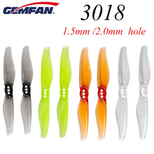 Gemfan Hurricane 3018 3x1.8 3 Inch 2-Blade Propeller 1.5mm /2.0mm Hole T Mount for RC Drone FPV Racing Toothpick Frame