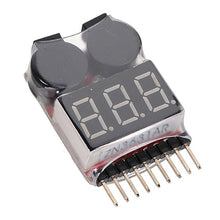 BX100 1S-8S Battery Voltage Meter Tester Lipo Battery Monitor Buzzer Alarm For RC Drone Helicopter