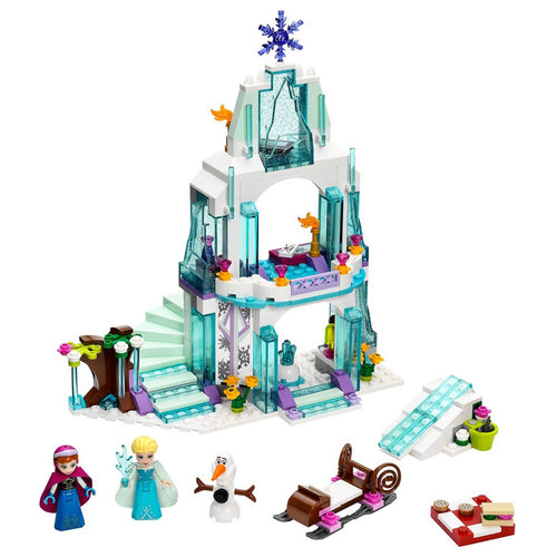 316pcs Dream Princess Elsa's Ice Castle Princess Elsa Anna Olaf Building Blocks Bricks Model Kit Toys Gifts 41062