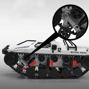 1/12 RC 4WD Drift Tank 2.4G High Speed EV2 Tank RTR Remote Control Armored Toy