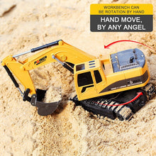 2.4Ghz 6Ch 1:24 Rc Excavator Mini Rc Truck Rechargeable Simulated Excavator Gift Toy For Kids
