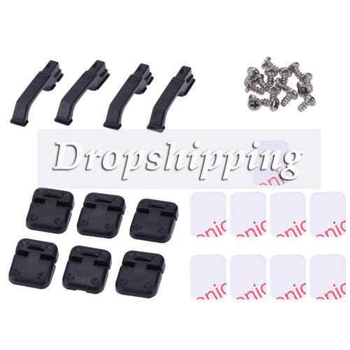 1Set Black Plastic Climbing Car Door Hinges & Door Handles for 1:10 RC Crawler For Traxxas TRX4 Baby Toy Car Props for Kidsr