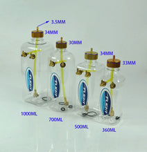 Flight Model Transparent Fuel Tank 260ml 360ml 500ml 700ml 1000ml With Oil Nozzle For RC Airplane Aircraft
