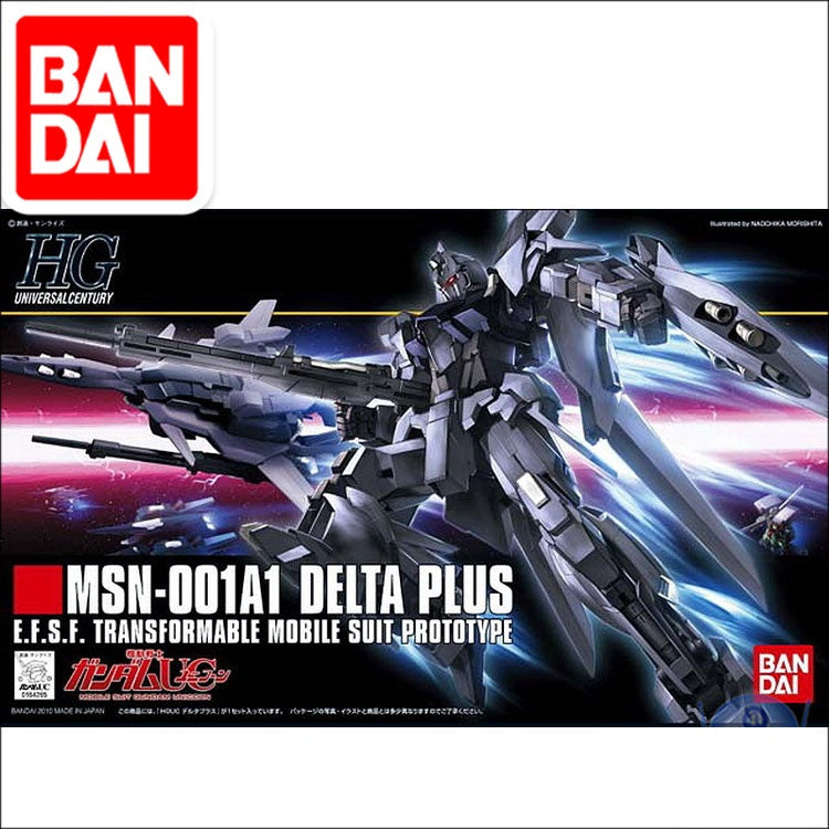 Original HG 1/144 Gundam Model MSN-001A1 DELTA Plus GUNDAM Japanese Model Robot Mobile Suit Kids Toys