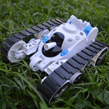 RC Tank with LED Lamp for Children's Remote Control Tank Vehicle - 360 Degree Flip Style Transform Vehicle Boy Toy Model Gift