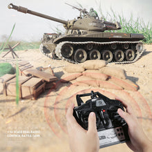 1:16 American Walker Bulldog A41A3 Light Tank 2.4G Remote Control Model Military Tank Sound Smoke Shooting Effect Metal Upgraded