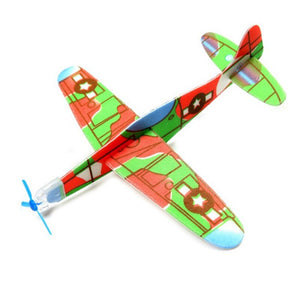 12pcs/lot Kid DIY Hand Throw Flying Glider Plane Toy EPP Foam Plane Ultralight Aircraft Airplane Model Toy Kid Outdoor Toy Game