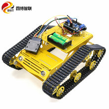 SZDOIT PS2 Gamepad Handle Control Metal RC Crawler Robot Tank Chassis Kit 2pcs 12V DC Motor DIY For Arduino Shock Absorbing Toy