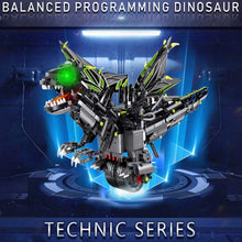 1166Pcs/Set APP Controlled RC Balanced Programming Dinosaur Building Kit Toys Games For Children Adult- Black