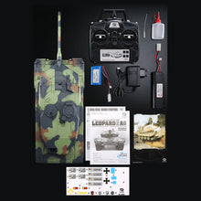 1:16 German Leopard 2A6 Main Battle Tank 2.4G Remote Control Model Tank with Sound Smoke Shooting Effect - Basic Edition
