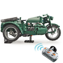 629Pcs 2.4G World War II Military Motorcycle Assembly Building Block Construction Kit For Children