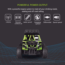2019 The New Wltoys 18628 rc car 1:18 six-wheel drive climbing car 2.4G remote control big foot off-road vehicle large size 38cm
