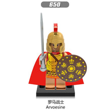 8pcs/Set Spartan Warriors Roman Crusader Puzzle Legoed Assembling Building Blocks Kit Toys Kids Gifts