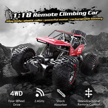 Toys for Boys RC Car 1:18 2.4GHz Racing Machines on the Control Panel Radio-Controlled Cars Gifts for Kids Child Crawls RC Buggy