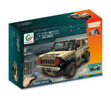 MoFun-13009 2.4G 4H USB Charging Building Block Simulated Military Vehicle 538pcs DIY Electric RC Car Model For Children