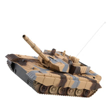 1:20 4CH Power Tank On The Radio Remote Control Military Vehicle Armored Battle Tanks Turret Rotation Light & Music RC Model