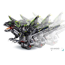 1166Pcs/Set APP Controlled RC Balanced Programming Dinosaur Building Kit Toys Games For Children Adult- Black