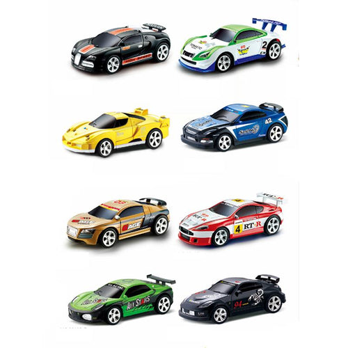 Mini RC Racer Cola Can Car Indoor Radio Remote Control Vehicle 27/40Mhz Micro Class Play Game Toy Small Porket Gift to Young Boy