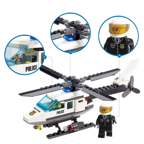 102pcs Aircraft Airplane Compatible with Legoinglys Building Blocks Toy Kit DIY Educational Children Christmas Birthday Gifts
