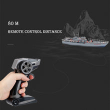 Remote control boat Amphibious assault ship Warship Electric Vessel Model Children's Toy Remote Control Ship Hengtai 3833B