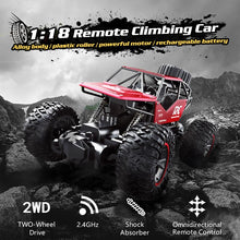Remote Control Car 1:18 RC Car High Speed Off Road Radio-Controlled Machine on the Radio Climbing Car Gifts Toys for Kids