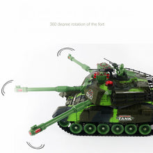 super remote control tank charging battle can launch cross-country tracked remote control vehicle boys play