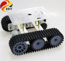 SZDOIT Metal Smart Mini TP100 Crawler Robot Tank Chassis Kit With 2pcs DC Motor DIY For Arduino Education Toy Free Acrylic Panel