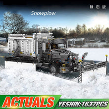 Yeshin Technic Car Toys The MOC Legoing Snowplow Car Model Building Blocks Bricks Assembly Car Toys Kits Kids Christmas Gifts