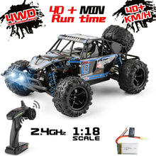 9303E 1:18 RC Car Scale Remote Control Car 40+km/h High Speed Off Road Vehicle Toys RC Truck for Kids and Adults
