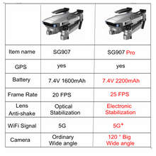SSTI-VSG SG907 Pro GPS Drone with 4K HD Adjustment Camera Wide Angle 5G WIFI FPV RC Quadcopter Professional Foldable Dron E520S