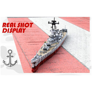 2631pcs war military series assemble Missouried battle ship model building blocks compatible legoed MOC bricks toys for children