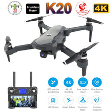 2019 NEW K20 Drone With 4K Camera Dual GPS One-Key Return Headless Mode Follow Me Circle Fly RC Drones toys