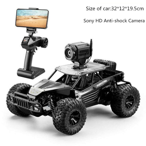 32Cm High-speed RC Rock Car with WIFI HD Camera Off-road Smart Vehicle Car Mobile Phone Control Car Model Racing Buggy Toy