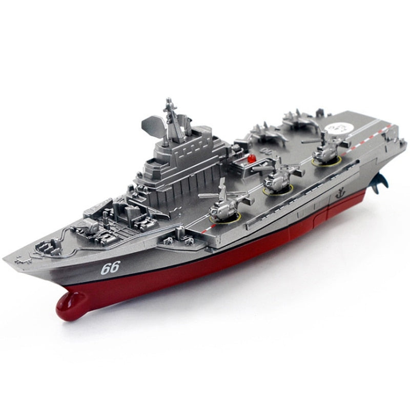 2.4GHz. Childrens Water Toy Remote-Controlled Ship Aircraft Carrier Refined Boat Model RC Boats
