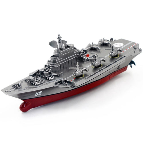 2.4GHz. Childrens Water Toy Remote-Controlled Ship Aircraft Carrier Refined Boat Model RC Boats