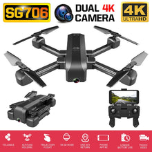 SG706 drone 4K WiFi 1080p dual camera quadcopter optical flow stability height RC helicopter RC toy drone with camera VS XS812