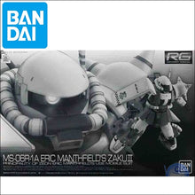 Bandai Original Gundam Model PB RG 1/144 MS-06R-1A ERIC MANTHFIELD'S ZAKU II Model Robot Unchained Mobile Suit Kids Toys