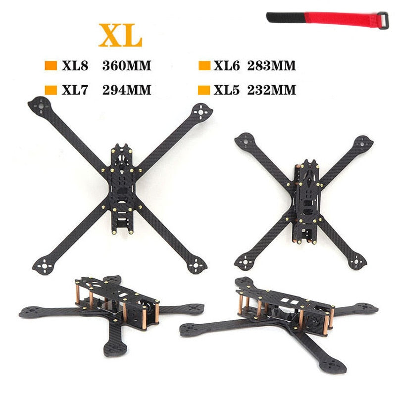 HSKRC 3K Carbon Fiber XL5 V2 232mm XL6 283mm XL7 294mm XL8 360mm True X 5 6 7 8 inch X328 FPV Freestyle Frame Kit Racing Drone