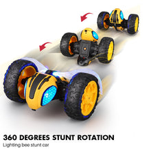 1:14 RC Car 360 Degrees Rotating Double Sided Lightning Bee RC Car for Kids Toys 2019 Gifts for boy's gift