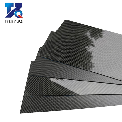 3K Carbon Fiber Plate 200x250mm 100%Pure Carbon Board 1mm 2mm 3mm 4mm 5mm Thickness Carbon Fiber Material For RC UAV/Toys