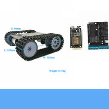 Wireless Wifi Controlled Smart RC Tank Chassis TP101 Metal Robotic + NodeMCU Controller Kit 12V DC Motor Toy DIY For Arduino