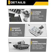 RCtown Stainless Steel Assembly Remote Control Tank 952PCS Wireless Remote Control Military Model Toy