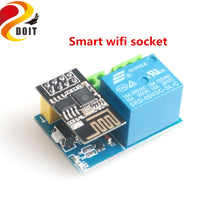 DoHome Voice Remote Control Wifi Socket Switch Smart Plug Relay+ESP-01S Wifi Module Support Siri (No Apple MFI)/Google Assistant