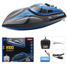 Christmas toy TKKJ H100 2.4G RC Boat 180 Degree Flip High Speed Electric RC Racing Boat for Pools Lakes and Outdoor Adventure