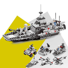 Navy Submarine Compatible Legoed Military Ship Plane Aircrafted Carrier Warship Battle Cruiser Frigate Model Building Blocks Toy