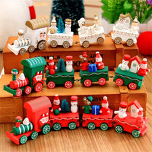 Xmas Wooden Christmas Train Santa Claus Festival Ornament Home Decor Kids Gifts Kids Toys Toys For Children Christmas Gifts