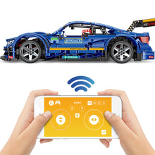 New Hot 1989Pcs 1:8 MOC 2.4G DIY Assembly Sports Car Building Block Construction Kit With Remote Control APP Modes